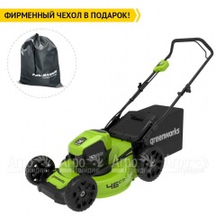Газонокосилка аккумуляторная GreenWorks GD40LM46HP 6 Ач в Самаре