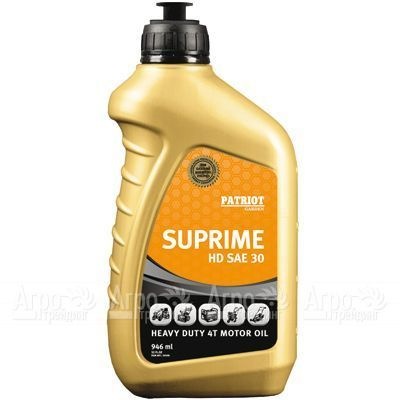 Масло Patriot Supreme HD SAE 30 946 мл для 4-х тактных двигателей в Самаре