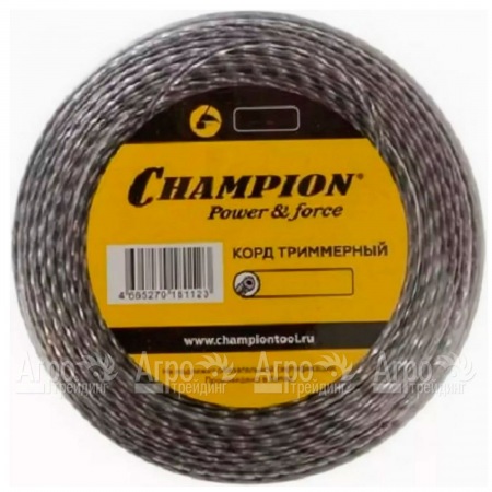 Корд триммерный Champion Tri-twist 3.0мм, 50м (витой треугольник)+нож  в Самаре