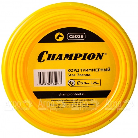 Корд триммерный Champion Star 3.0мм, 25м (звезда)  в Самаре