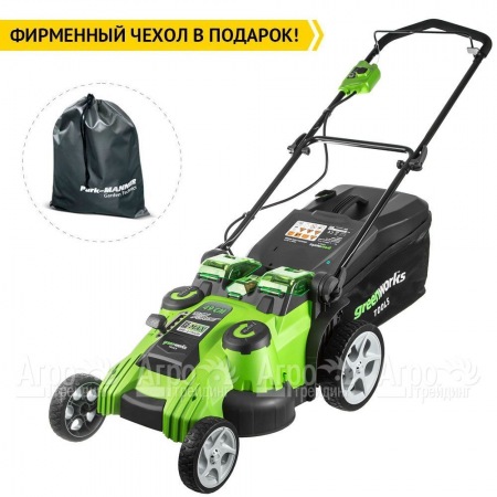 Газонокосилка аккумуляторная GreenWorks G40LM49DBK4  в Самаре