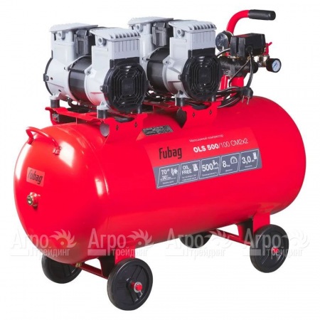 Компрессор безмасляный малошумный Fubag OLS 500/100 CM2х2  в Самаре