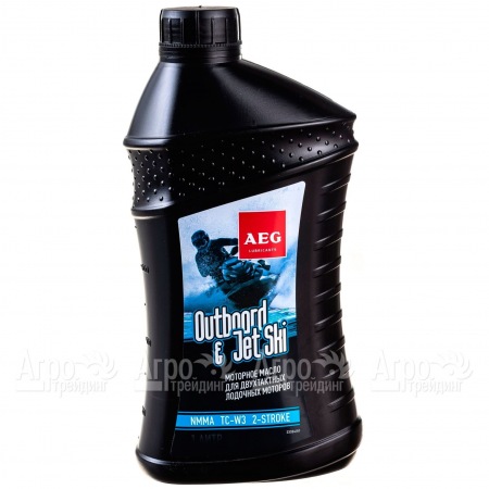 Масло AEG Outboard&amp;JetSki 2Т Oil NMMA TC-W3 1 л для 2-х тактных двигателей  в Самаре
