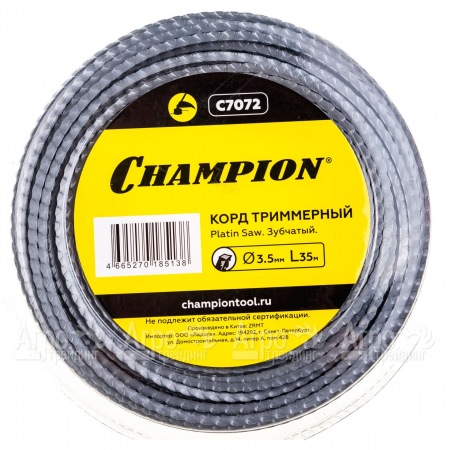 Корд триммерный Champion Platin Saw 3.5мм, 35м (зубчатый)+нож  в Самаре