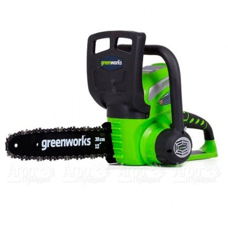 Аккумуляторная пила GreenWorks G40CS30II-12&quot; (без аккумулятора и зарядного устройства)  в Самаре