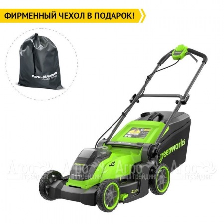 Газонокосилка аккумуляторная GreenWorks GD40LM411 4 Ач в Самаре