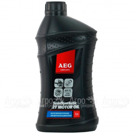 Масло AEG Semi Synthetic 2T Motor Oil API TC 1 л для 2-х тактных двигателей в Самаре