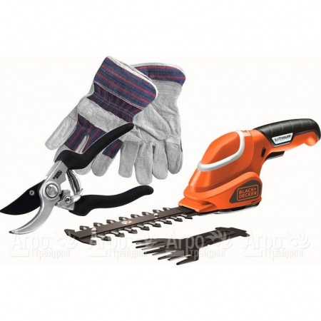 Ножницы аккумуляторные для травы Black+Decker GSL 700 KIT-QW в Самаре