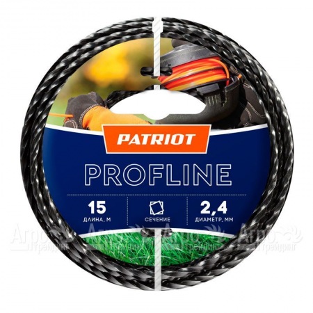 Леска триммерная Patriot Profline D 2.4 мм L 15 м  в Самаре