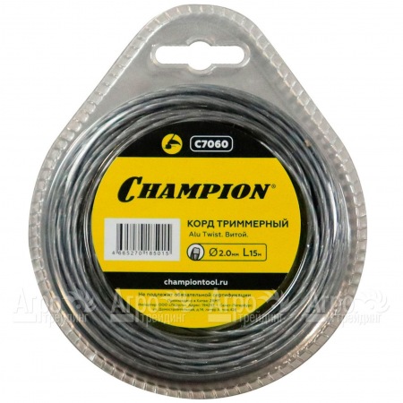 Корд триммерный Champion Alu Twist 2.0мм, 15м (витой)  в Самаре