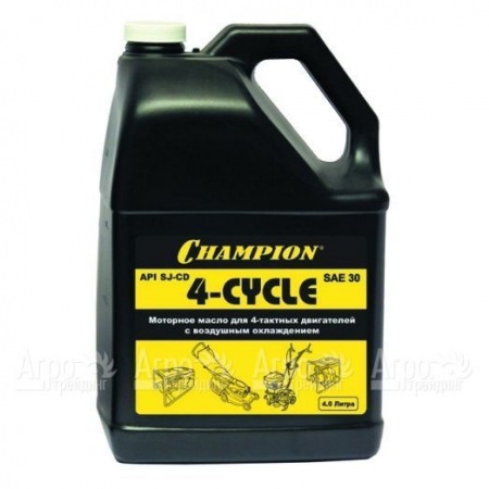 Масло минеральное Champion SAE30 4 л для 4-х тактных двигателей  в Самаре