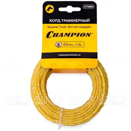 Корд триммерный Champion Square Twist 3.0мм, 15м (витой квадрат)  в Самаре