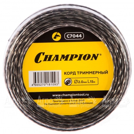 Корд триммерный Champion Tri-twist 2.0мм, 15м (витой треугольник)  в Самаре